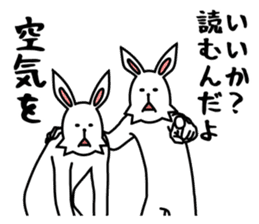 funny rabbit funny 3 sticker #8869495