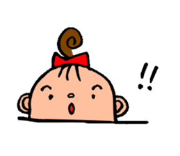 Half-moon of girls and boys sticker #8870031