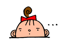 Half-moon of girls and boys sticker #8870032