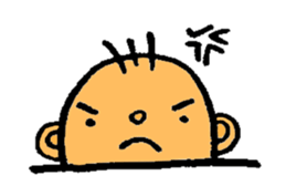 Half-moon of girls and boys sticker #8870034