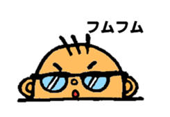 Half-moon of girls and boys sticker #8870040