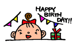 Half-moon of girls and boys sticker #8870052