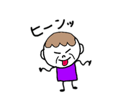 Sticker of mother and the daughter sticker #8870581