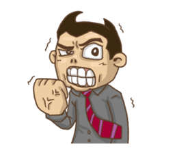 What's up? ! Angry Man sticker #8870916