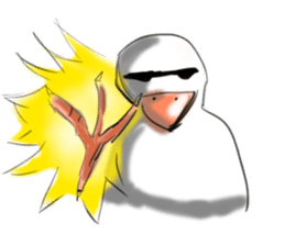 My friends Black and White sticker #8871456