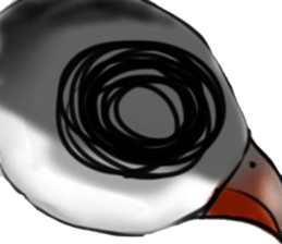 My friends Black and White sticker #8871464