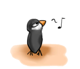 My friends Black and White sticker #8871475