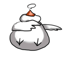 My friends Black and White sticker #8871476