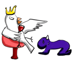 My friends Black and White sticker #8871478