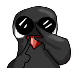 My friends Black and White sticker #8871480