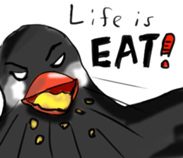 My friends Black and White sticker #8871481