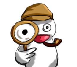 My friends Black and White sticker #8871482