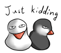 My friends Black and White sticker #8871488