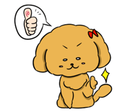 One day of poodle Mocha sticker #8872939