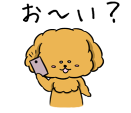 One day of poodle Mocha sticker #8872940