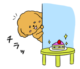 One day of poodle Mocha sticker #8872943