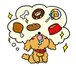 One day of poodle Mocha sticker #8872944