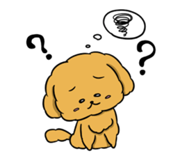 One day of poodle Mocha sticker #8872950