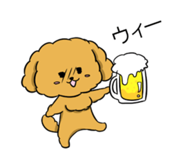 One day of poodle Mocha sticker #8872951