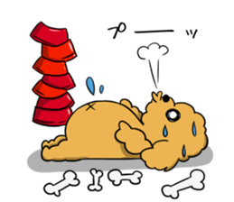 One day of poodle Mocha sticker #8872960