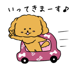 One day of poodle Mocha sticker #8872961