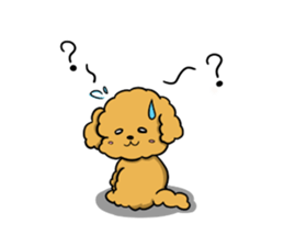 One day of poodle Mocha sticker #8872962