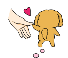 One day of poodle Mocha sticker #8872964