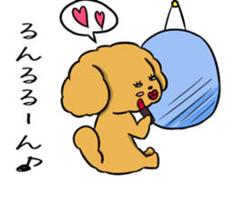 One day of poodle Mocha sticker #8872967