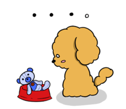 One day of poodle Mocha sticker #8872968