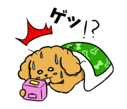 One day of poodle Mocha sticker #8872970