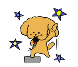 One day of poodle Mocha sticker #8872971