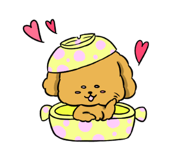 One day of poodle Mocha sticker #8872974