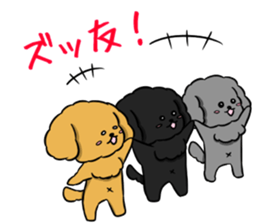 One day of poodle Mocha sticker #8872975