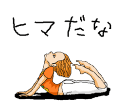 Orange girl Mikan-chan sticker #8873275