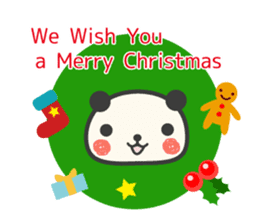 New Year Congratulations panda sticker #8873549