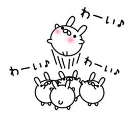 Mini-rabbit by peco sticker #8874129