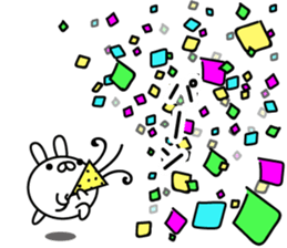 Mini-rabbit by peco sticker #8874130