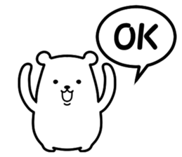 simple is the best bear version sticker #8874152