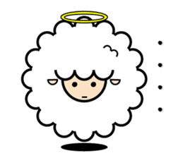 God of the sheep sticker #8874211