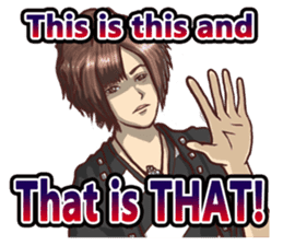 Nice-looking guy "cool response ver." sticker #8874904