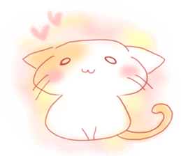 calm cat sticker #8875302