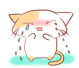 calm cat sticker #8875307