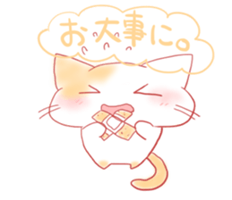 calm cat sticker #8875324