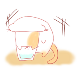 calm cat sticker #8875326