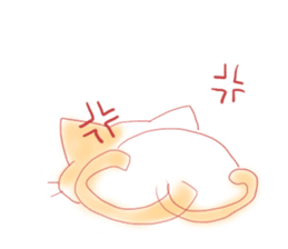 calm cat sticker #8875332