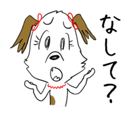 Dog girl - Kumamoto dialect of Japan sticker #8875664