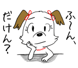 Dog girl - Kumamoto dialect of Japan sticker #8875691