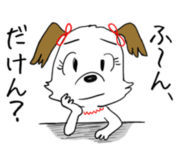 Dog girl - Kumamoto dialect of Japan sticker #8875691