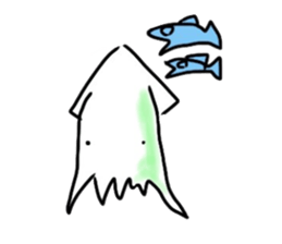 squid kun sticker #8875863