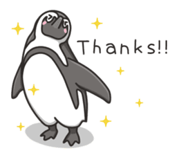A sticker of the African penguin sticker #8876536